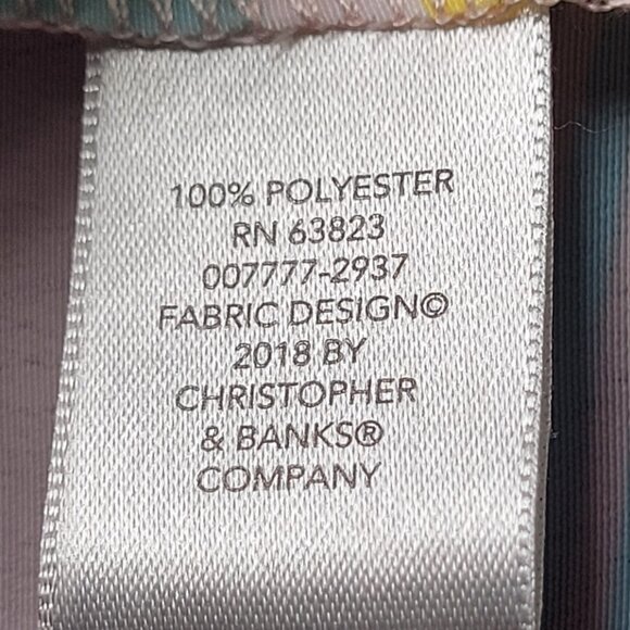 Christopher & Banks Womens Multicolored Striped Tank Top Size XL - Picture 6 of 12